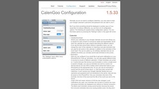 CalenGoo Configuration