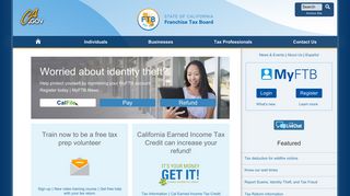Franchise Tax Board Homepage