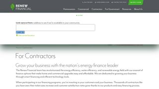 For Contractors | Clean Energy Financing | Renew Financial