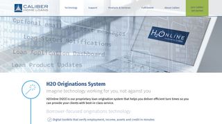 H2O Originations System - Technology | Join Caliber Now