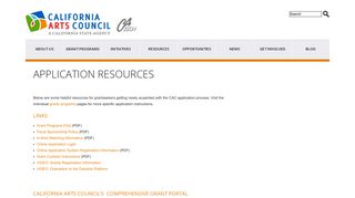 Application Resources - California Arts Council