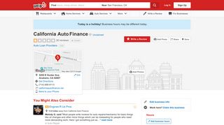 California Auto Finance - 29 Reviews - Auto Loan Providers - 5255 E ...