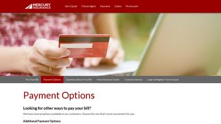 Payment Options | Mercury Insurance