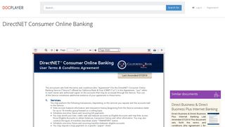 DirectNET Consumer Online Banking - PDF - DocPlayer.net