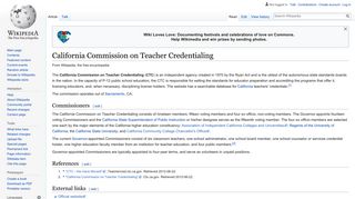 California Commission on Teacher Credentialing - Wikipedia
