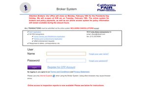 Broker System - California FAIR Plan