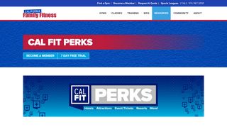 Cal Fit Perks Rewards Program | California Family Fitness