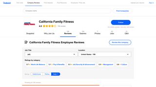 Working at California Family Fitness in Roseville, CA: Employee ...