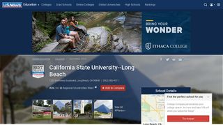 California State University--Long Beach - Profile, Rankings and Data ...