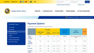 Payment Options - Cal Water