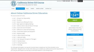 CaliforniaDriverEdCourse.com | Online Driver Education