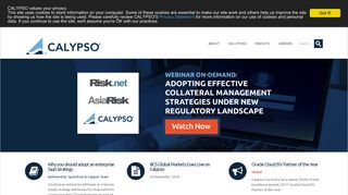 Enterprise & Financial Risk Management, Cross Asset ... - Calypso