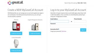 GreatCall - Login here to Access you GreatCall Account