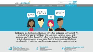 Employees Say - Employment | Call Experts