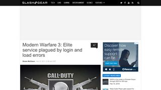 Modern Warfare 3: Elite service plagued by login and load errors ...