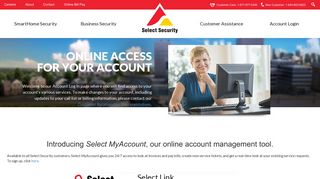 Account Login | Select Security