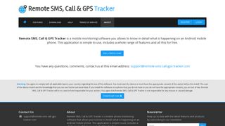 About - Remote SMS, Call & GPS Tracker