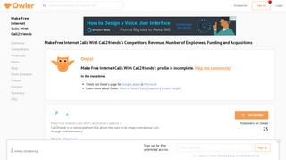Make Free Internet Calls With Call2friends Competitors, Revenue and ...