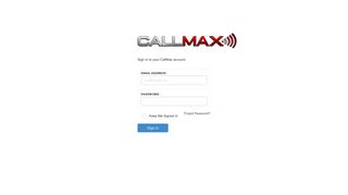 CallMax - Login