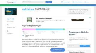 Access callmax.us. CallMaX Login