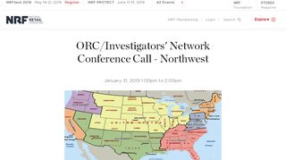 ORC/Investigators' Network Conference Call - Northwest | NRF