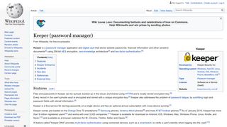 Keeper (password manager) - Wikipedia