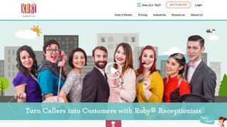 Ruby Receptionists: Virtual Receptionist & Live Phone Answering ...