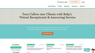 Your Live Phone Answering Service - Ruby Receptionists