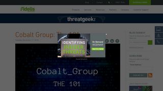 Cobalt Group: The 101 | Fidelis Cybersecurity
