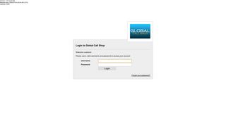 Global Call Shop | Login - VoIP Info Center