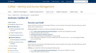 Activate CalNet ID | CalNet - Identity and Access Management