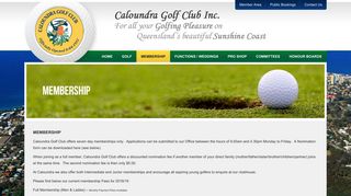 Membership | Caloundra Golf Club