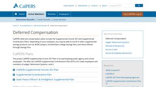 Deferred Compensation - CalPERS