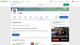 Caltex Employee Benefits and Perks | Glassdoor.co.in