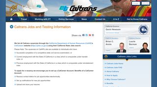 Caltrans Jobs and Testing Information - Student Assistant & Volunteer ...