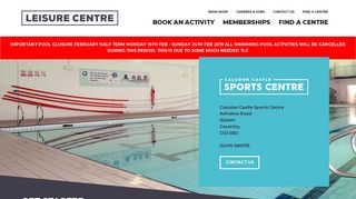 Caludon Castle Sports Centre - Gym | Caludon Castle | Coventry ...