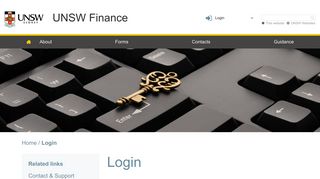 Login | UNSW Finance