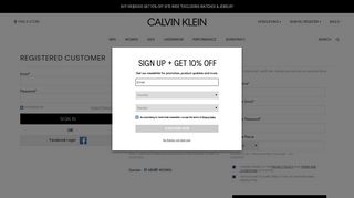 Customer Sign In | Calvin Klein