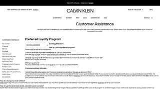 Preferred Loyalty Program | Calvin Klein