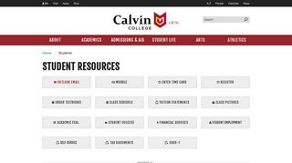 Student Resources | Calvin College