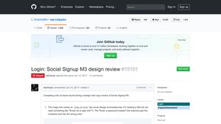 Login: Social Signup M3 design review · Issue #15101 · Automattic/wp ...