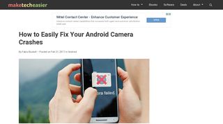 How to Easily Fix Your Android Camera Crashes - Make Tech Easier