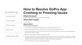 How to Resolve GoPro App Crashing or Freezing Issues