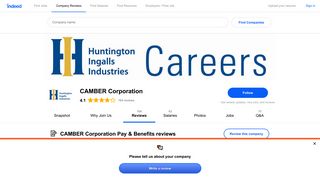 Working at CAMBER Corporation: Employee Reviews about Pay ...