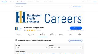 CAMBER Corporation Employee Reviews - Indeed