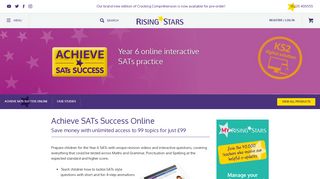 Achieve SATs Success - Year 6 Online Interactive SATs Practice