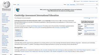 Cambridge Assessment International Education - Wikipedia