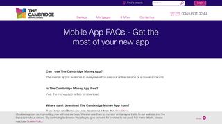 Mobile App FAQs - The Cambridge Building Society