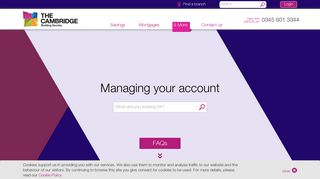 Managing your account - The Cambridge Building Society