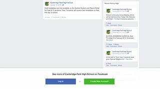 Draft timetables are now available on... - Cambridge Park High School ...